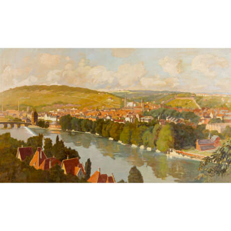 FUCHS, KARL (1872-1968), "Esslingen am Neckar im Jahre 1925", - фото 1