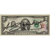 WARHOL, ANDY (1928-1987), "2 Jefferson's Dollars", 1976, als Autograph, - Foto 1