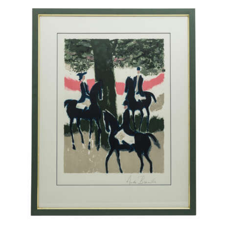 BRASILIER, ANDRE (geb. 1929), "Drei Reiter unter einem Baum", - photo 2