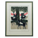 BRASILIER, ANDRE (geb. 1929), "Drei Reiter unter einem Baum", - фото 2