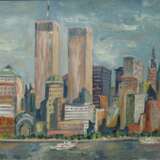 Painting “View of New York”, Canvas, Oil paint, Realist, Landscape painting, 1995 - photo 1