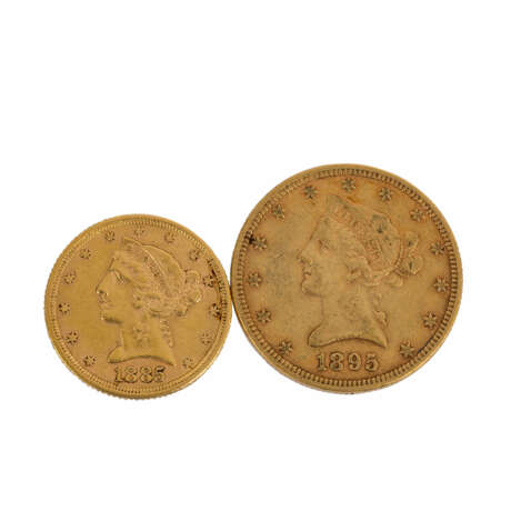 Goldmünzen USA. 19. Jahrhundert. - - фото 1
