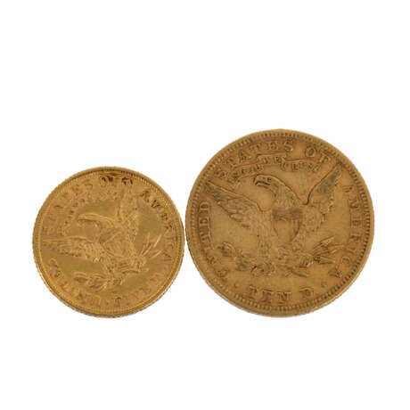 Goldmünzen USA. 19. Jahrhundert. - - фото 2