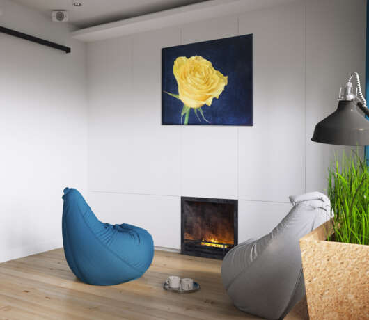Картина «Просто желтая роза ...», Холст, Масляные краски, Современное искусство, Натюрморт, 2020 г. - фото 2
