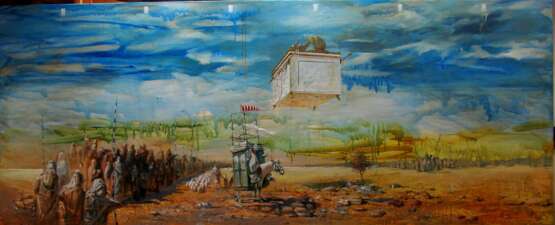 Exodus II. Linen Oil paint Conceptual art History painting 2021 - photo 1