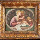 Zwei Gemälde: Madonna mit Kind und Johannesknaben. / Beweinung Christi - Foto 6