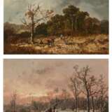 Zwei Gemälde: Herbst- und Winterlandschaft - фото 1