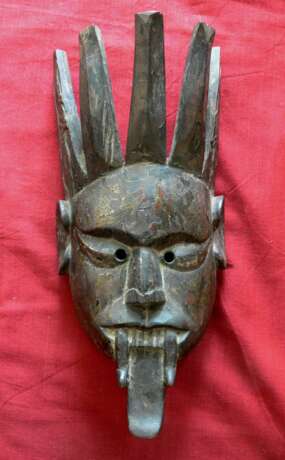 Mask “KALI mask”, Hardwood, See description, Nepal, XXème - photo 1
