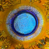Сервировочная тарелка "Bouquet". США Fenton карнавальное стекло ручная работа 1907-1920 гг Fenton Mixed media 1907 - photo 4