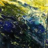 Peinture design «Chuchotements de l'océan.», Toile sur le sous-châssis, Triptyque, Expressionnisme abstrait, 2020 - photo 7