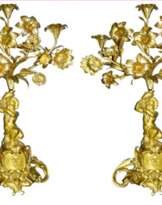 Пара канделябров 19в Пара канделябров 19в