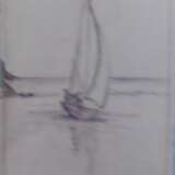 Painting “teaser for the painting Sailboat”, Mixed medium, Mixed media, Impressionist, Everyday life, 2021 - photo 1