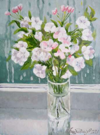 Painting “Apple blossom”, Canvas, Oil paint, History painting, 2021 - photo 1