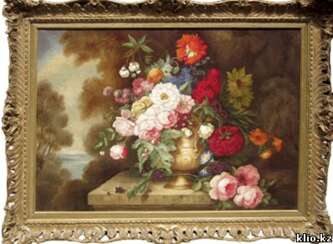 Still life with flowers 19th century,