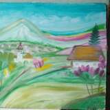 Весна на Закарпатье Fiberboard Oil paint Impressionism Landscape painting Ukraine 2020 - photo 1