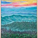 Design Painting, Painting “Sunset in the mountains”, Canvas on the subframe, Oil paint, Realist, Landscape painting, 2020 - photo 1