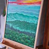 Design Painting “Sunset in the mountains”, Canvas on the subframe, Oil paint, Realist, Landscape painting, 2020 - photo 6