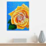 Желтая роза Холст на подрамнике Масляные краски Натюрморт 2020 г. - фото 2