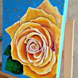 Желтая роза Холст на подрамнике Масляные краски Натюрморт 2020 г. - фото 5