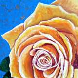 Желтая роза Canvas on the subframe Oil paint Still life 2020 - photo 7