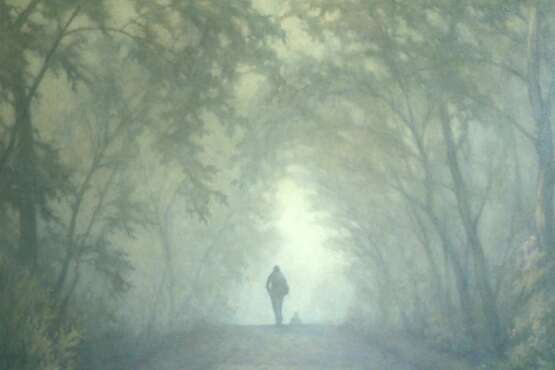 Картина «Туманное утро», Холст, Масляные краски, Реализм, Пейзаж, Украина, 2019 г. - фото 3