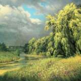 Painting “Before the rain”, Canvas, Oil paint, Realist, Landscape painting, Ukraine, 2020 - photo 1