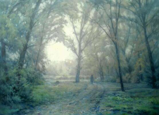 Painting “Fog”, Canvas, Oil paint, Realist, Landscape painting, 2014 - photo 1