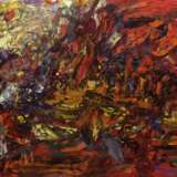 Интерьерная картина «Красная река», Холст, Масляные краски, Абстракционизм, Пейзаж, 2020 г. - фото 1
