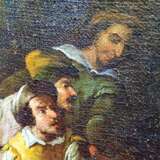 Gemälde „JAGDSZENE. AB XVII. JAHRHUNDERT - ÖL AUF LEINWAND. NIEDERLANDE.“, Leinwand, Ölfarbe, Baroсk, Alltagsleben, 1600 - Foto 3