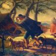 SHEPHERD WITH HERD IN THE STORM - FROM XVIII-XIX CENTURIES - OIL ON CANVAS SIGNED. SPAIN - One click purchase