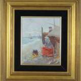 MARINE. COUPLE FISHING. OIL ON CANVAS. JUAN SOLER. TWENTIETH CENTURY. SIGNED Juan Soler (né en 1951) Toile Peinture à l'huile Art moderne Art de genre 1900 period - photo 1