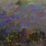 Ночное озеро Canvas Oil paint Abstract art Landscape painting 2020 - photo 1