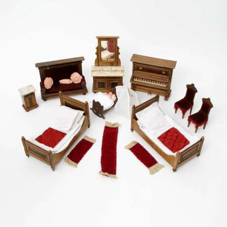 Спальни мебель для кукол Tube, 1900, - фото 1