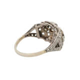 Ring mit Diamanten im Alt- und Rosenschliff, zusammen ca. 0,45 ct, - photo 3