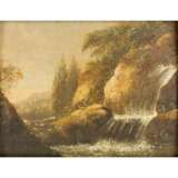 KOBELL, Ferdinand von, ATTRIBUIERT (1740-1799), "Wasserfall in felsiger Landschaft", - фото 1