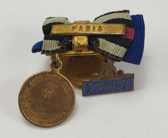 Preussen: Knopflochminiatur eines Veteranen des Deutsch-Französischen Krieges 1870/71. - Foto 1