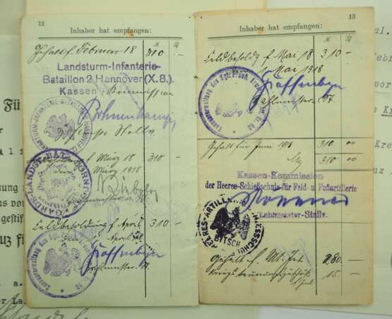 Württemberg: Nachlass eines Leutnant d.R. z.V. und Prof. Dr. im Feldartillerie-Regiment 65 / 49. - фото 1