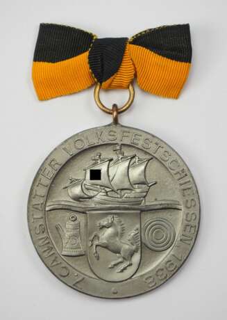 Medaille auf das 7. Cannstatter Volksfestschiessen 1938. - фото 1