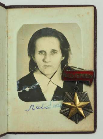 Sowjetunion: Orden der Heldenmutter, mit Verleihungsbuch. - фото 1