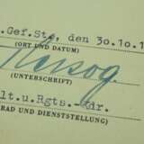 Infanterie-Sturmabzeichen, in Silber Urkunde für einen Gefreiten der 3./ Grenadier-Regiment 472. - фото 2