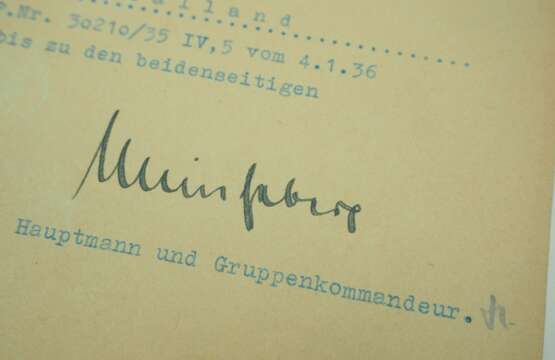Oberleutnant Wilhelm-Ferdinand Galland - Nachweis der arischen Abstammung. - photo 2