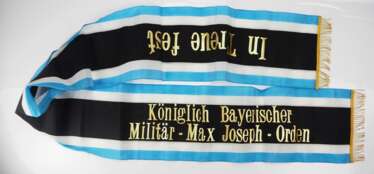 Bayern: Kranzschleife für einen Träger des Militär-Max-Jospeh-Orden.