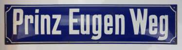 Prinz Eugen Weg - Straßenschild.