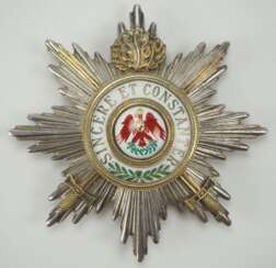 Preussen: Roter Adler Orden, 1. Klasse Stern mit Schwertern und Eichenlaub.