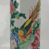 China: Vase mit Blumen- und Vogeldekor. - Foto 3