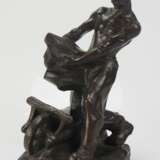 Édouard Drouot: Bronzefigur eines Arbeiters. - Foto 1