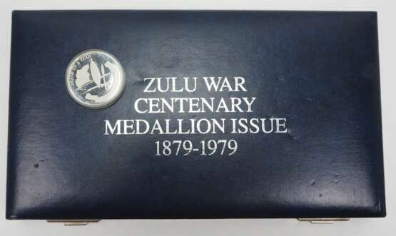 Südafrika: Zulu War Centenary Medaillon Issue 1879-1979 SILBER. - Foto 2