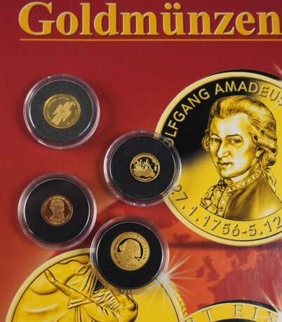 Die kleinsten GOLD Münzen der Welt - 4 Exemplare. - фото 1