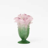 DAUM Pate-De-Verre Vase 'Rose', 20. Jahrhundert - Foto 1
