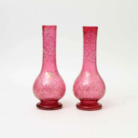 Wohl MURANO Paar Vasen, Ende 19. Jahrhundert - Foto 1
